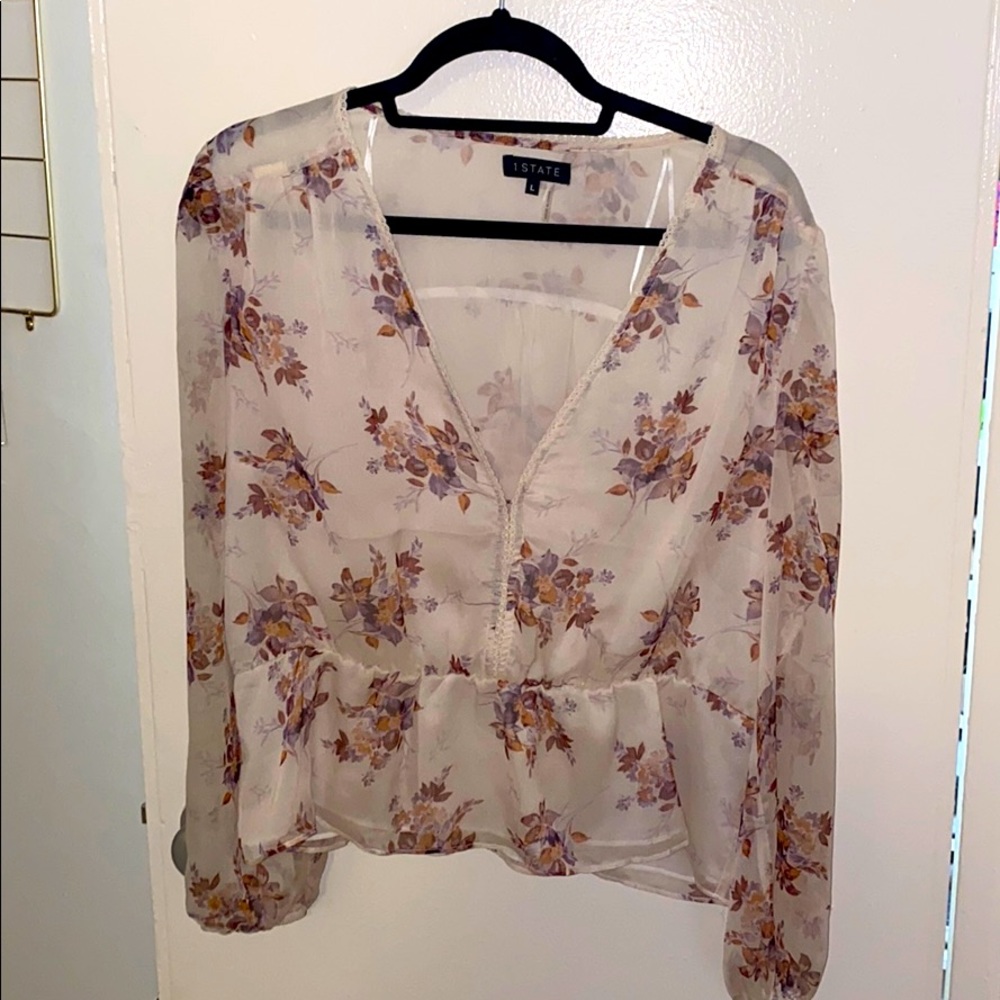 1. State Peplum Blouse